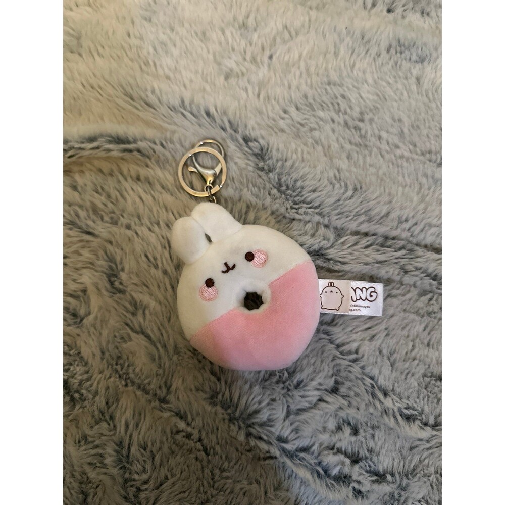Molang Plush Keychain - Macaron